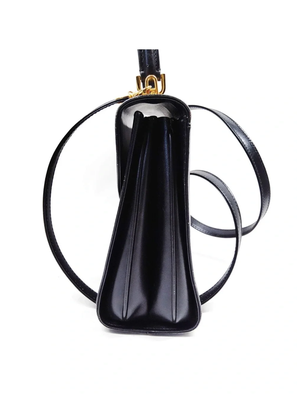 Bally Hand Bag Black Leather